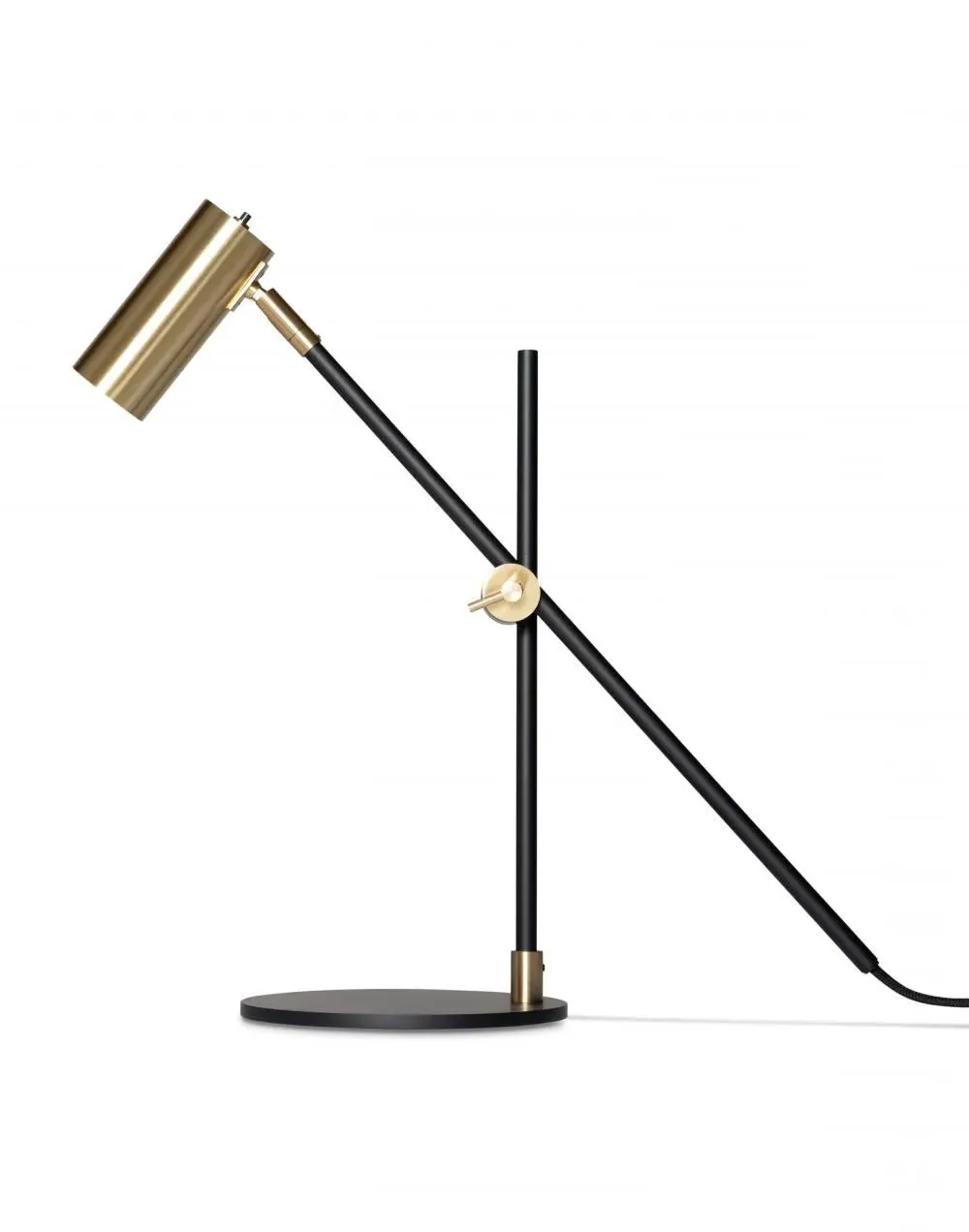 Desk Lamp with LED Light - White, Brass