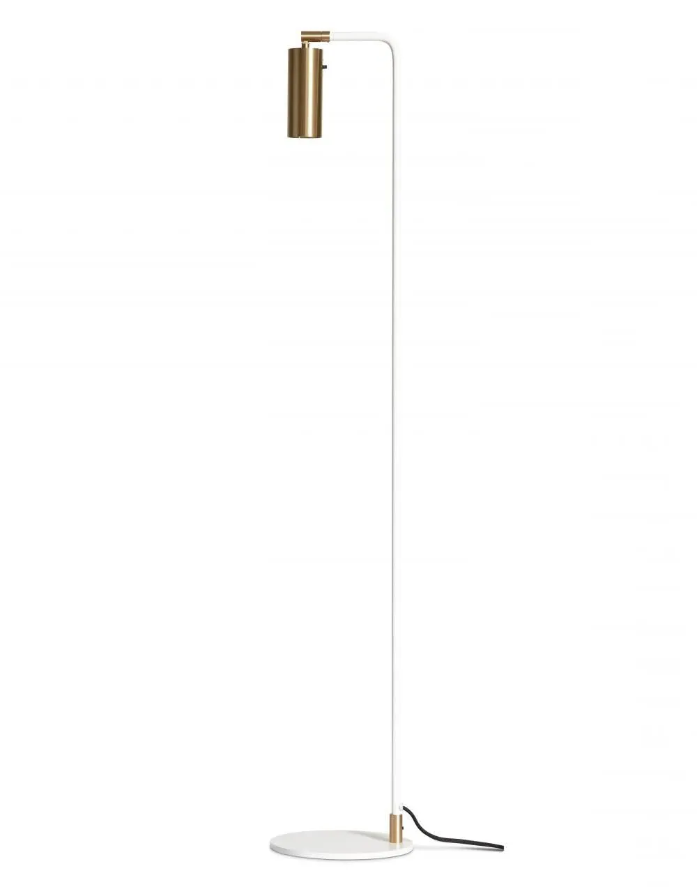 Floor Lamp with Switch - Black, Brass