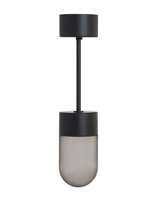 Flush Ceiling Light - Brass, Opal Glass