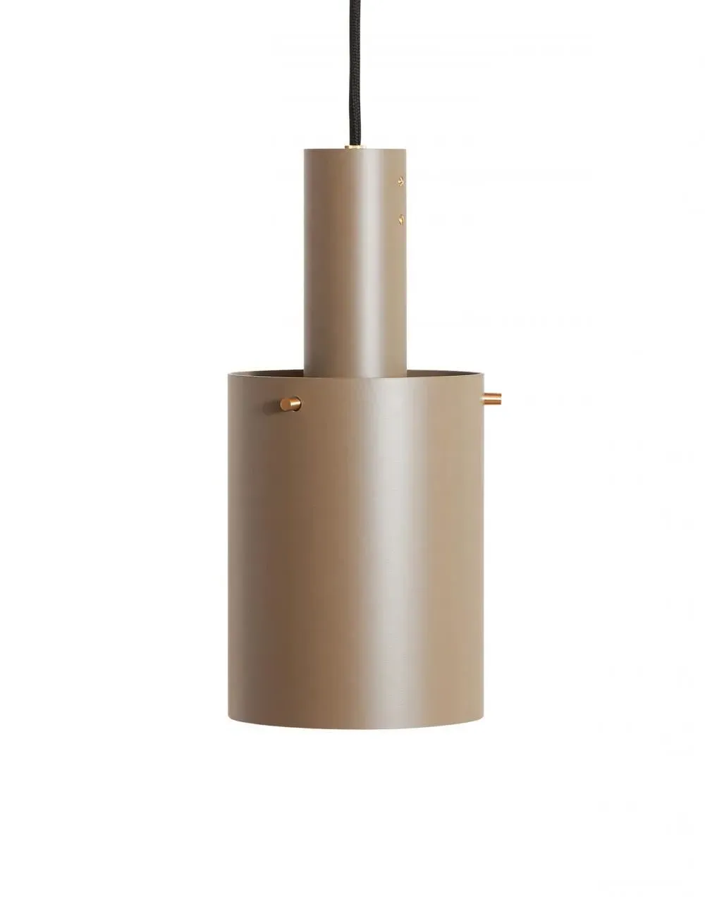 Large Pendant Light - Black, Brass