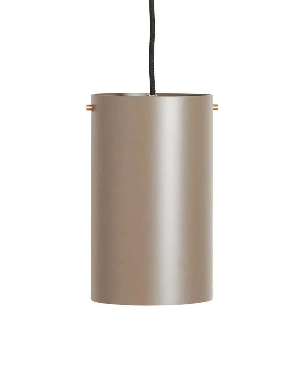 Large Pendant Light - Soil Grey, Brass