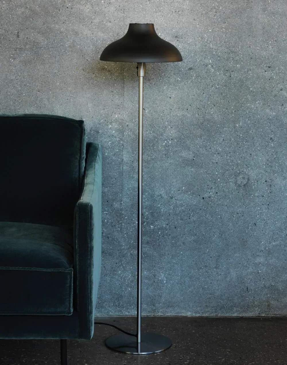 Medium Floor Light with LED - White, Steel