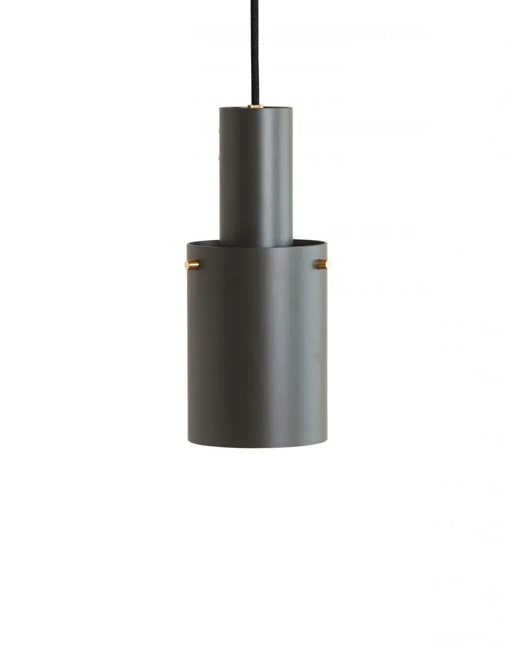 Medium Pendant Light - Umbra Grey, Brass