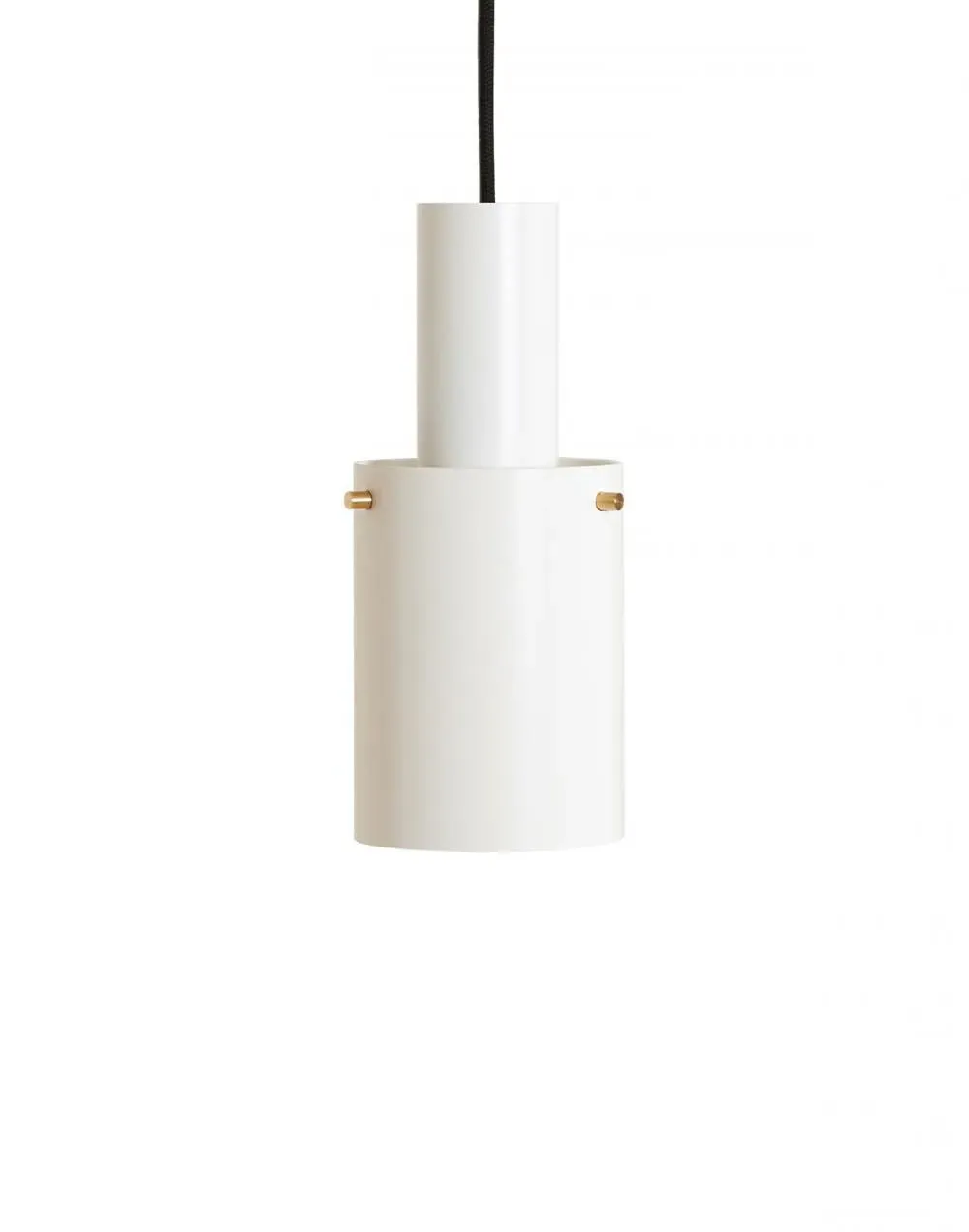Medium Pendant Light - White, Brass