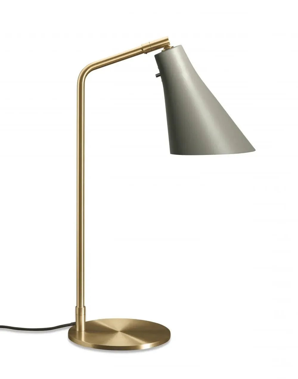 Miller Table Lamp - Silk Grey, Brass