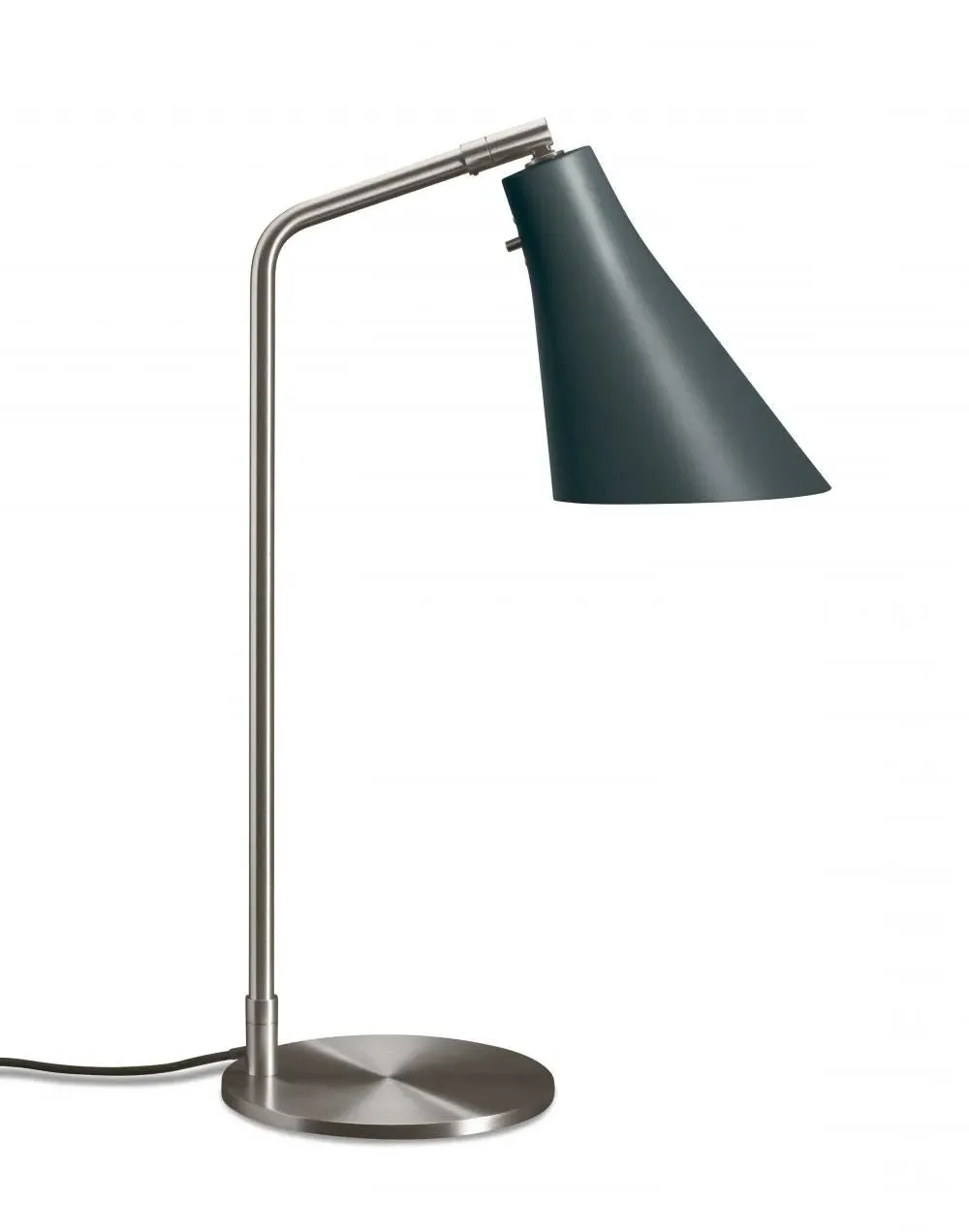 Miller Table Lamp - Silk Grey, Brass