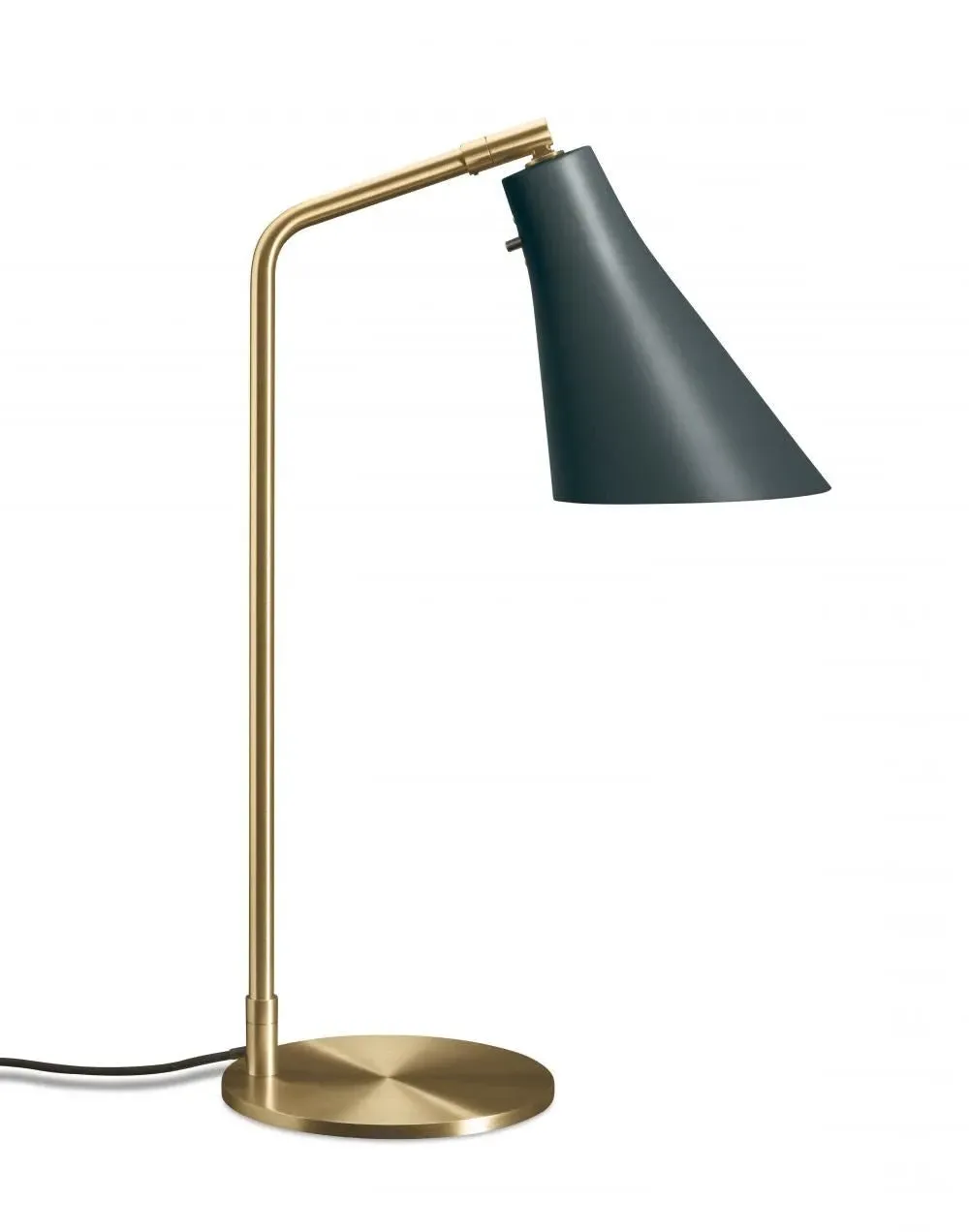Miller Table Lamp - Silk Grey, Brass