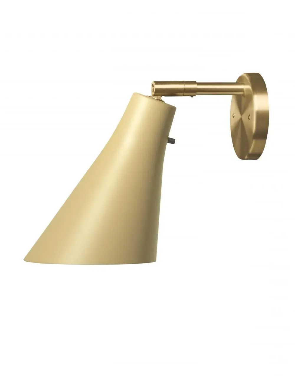 Miller Wall Light with Switch - Light Sand, Brass image