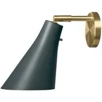 Miller Wall Light with Switch - Slate Grey, Brass