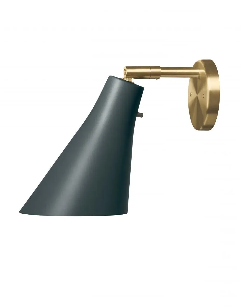 Miller Wall Light with Switch - Slate Grey, Brass