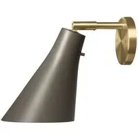 Miller Wall Light with Switch - Umbra Grey, Brass