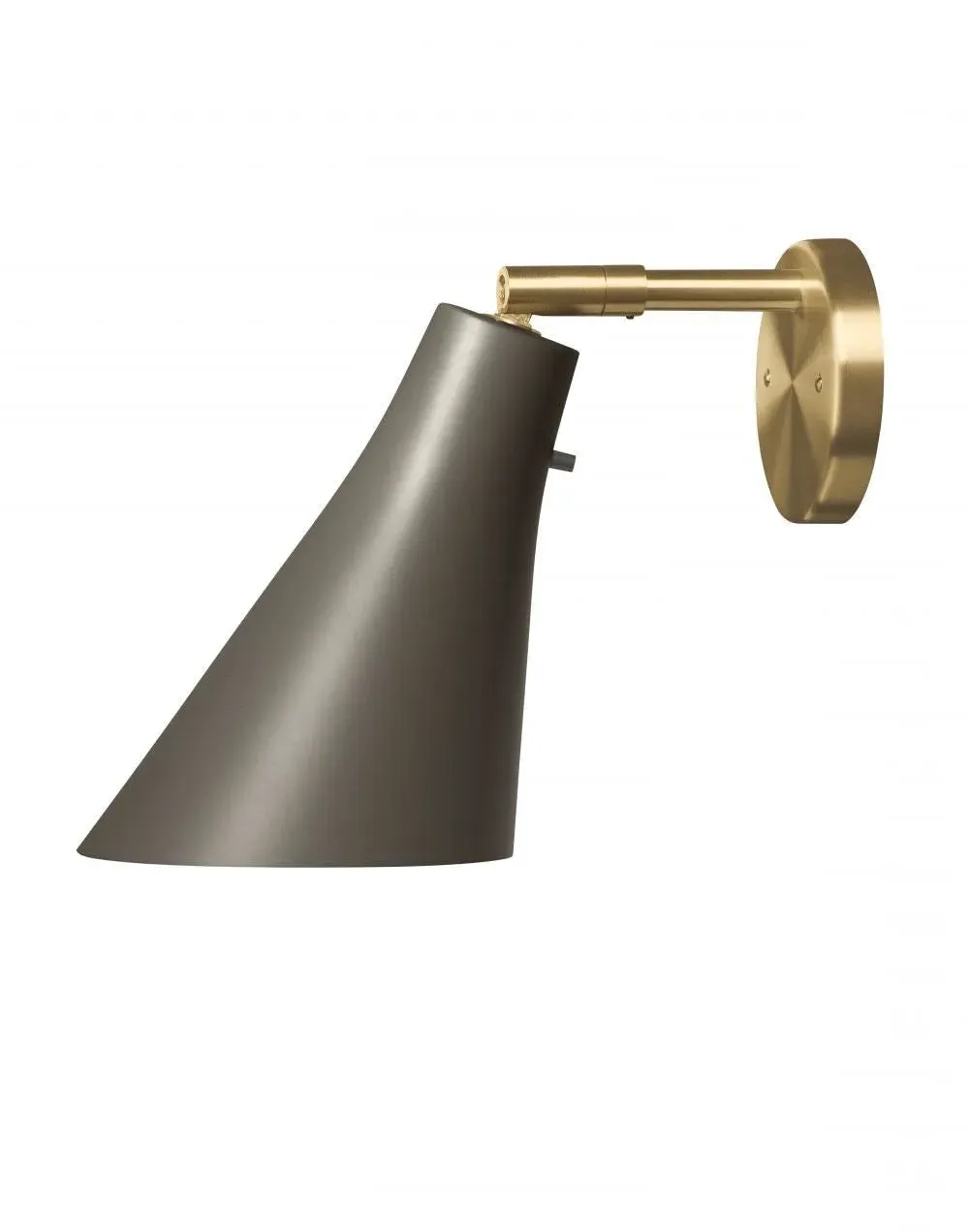 Miller Wall Light with Switch - Umbra Grey, Brass