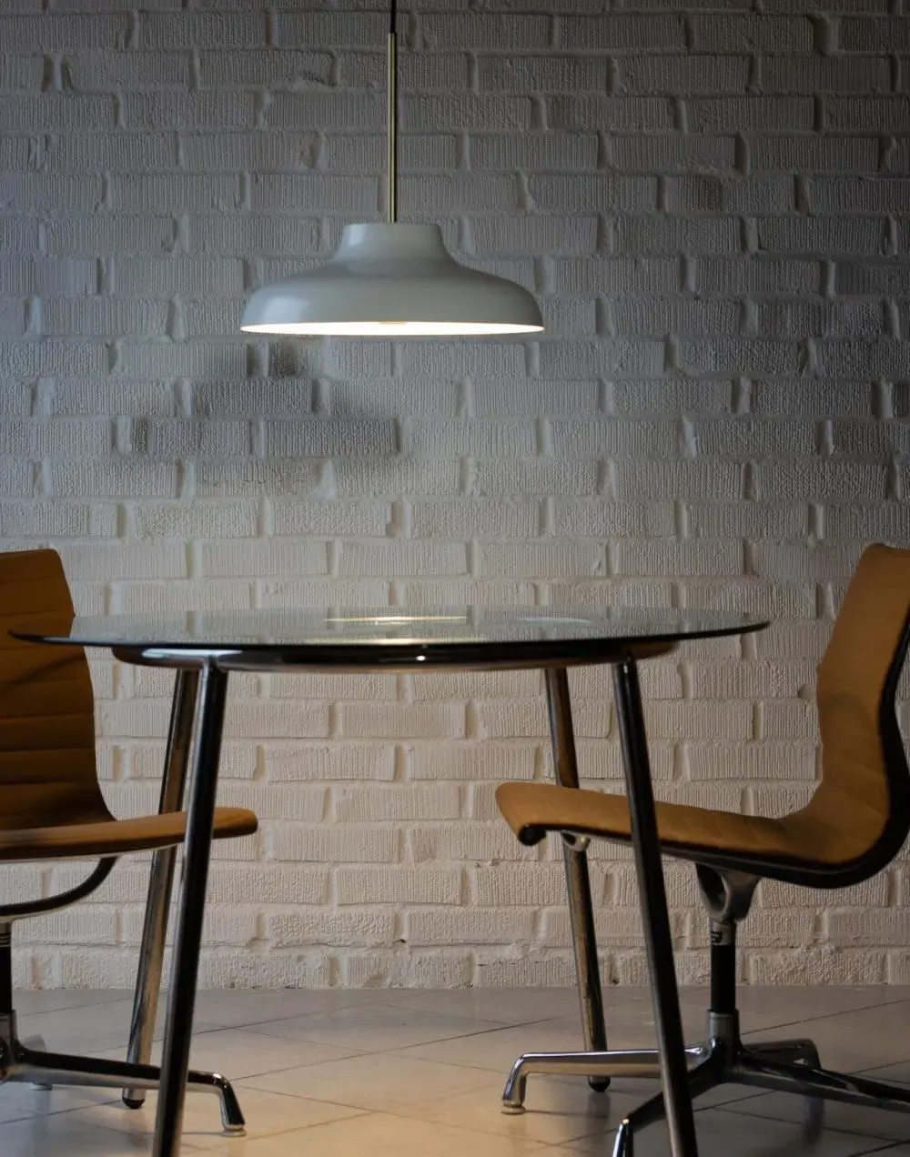 Small Pendant Light with LED - Black, Steel