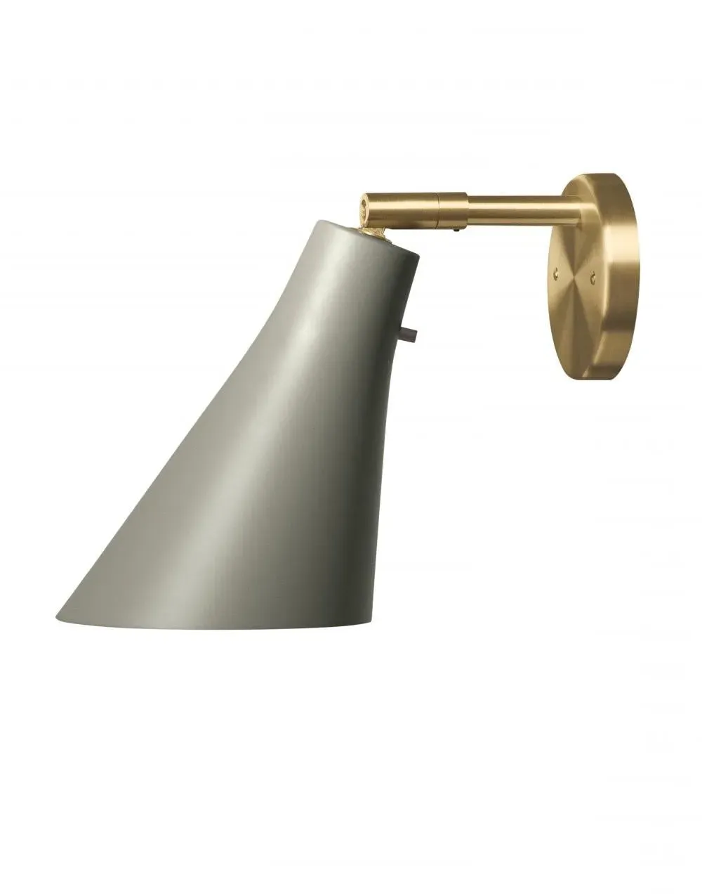 Wall Light with Switch - Umbra Grey, Brass