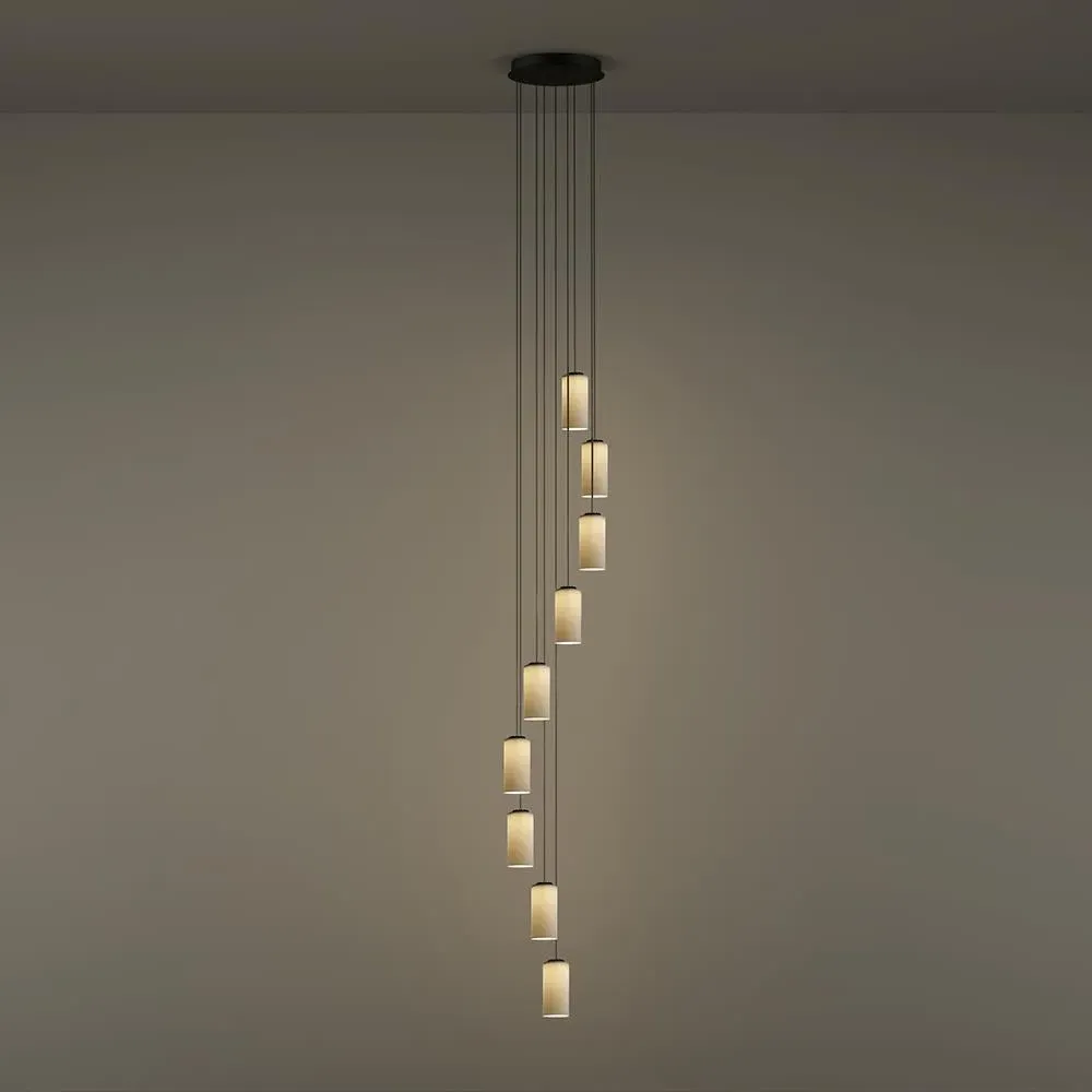 5-Light Cluster Pendant Light - Brass, Metal