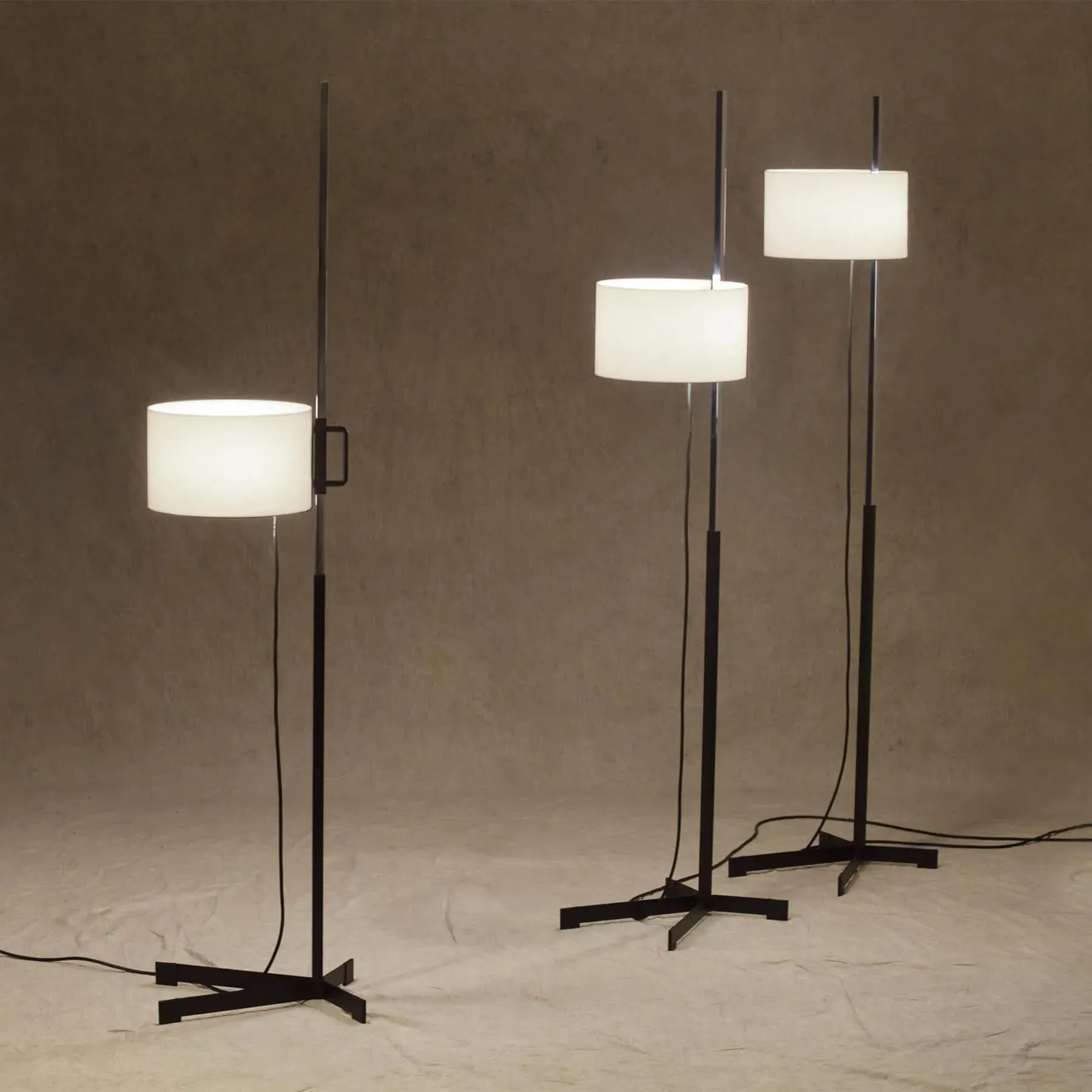 Adjustable Floor Lamp - Chrome, Metal