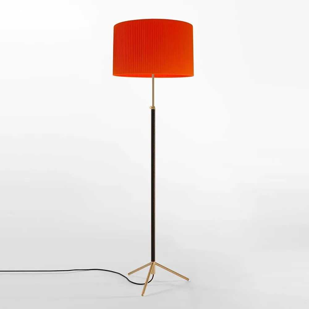 Adjustable Floor Lamp with Tripod Base - Natural