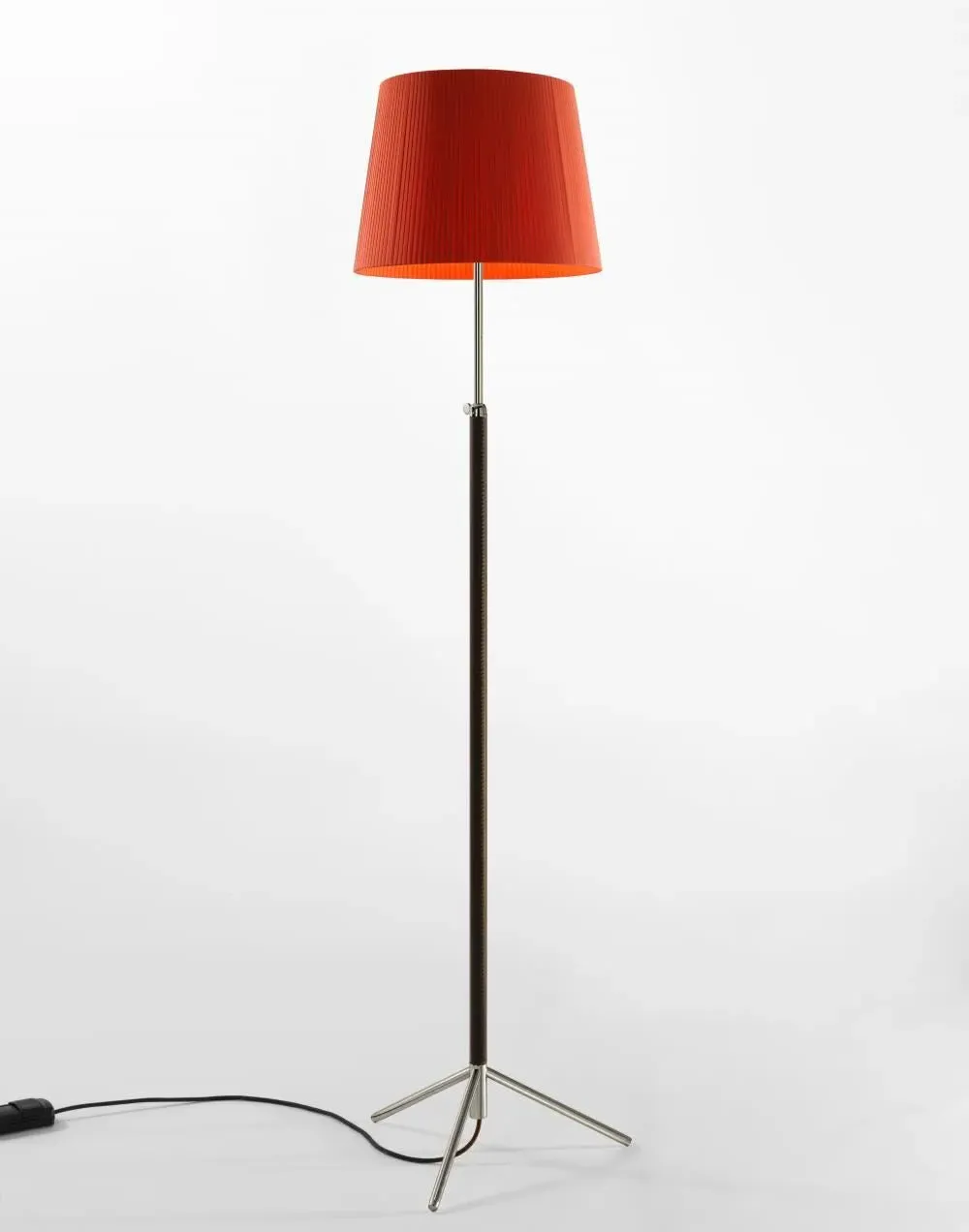 Adjustable Floor Lamp with Tripod Base - Natural