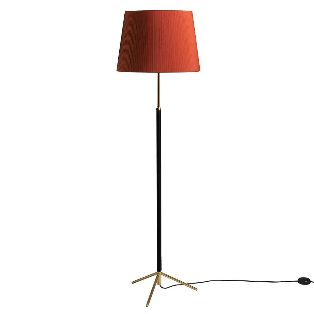 Adjustable Floor Lamp with Tripod Base - Natural