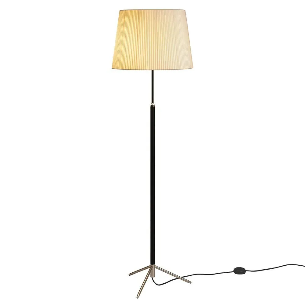 Adjustable Floor Lamp with Tripod Base - Natural
