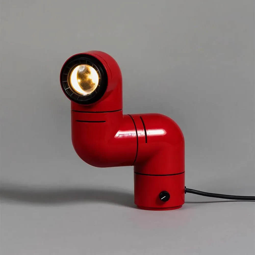Adjustable Table Lamp with LED - Red