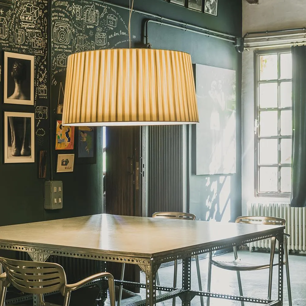 Extra Large Pendant Light - Tile, Fabric