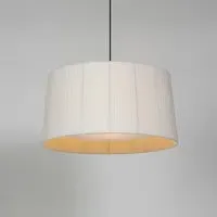 GT5 Pendant Light - Natural Ribbon, Black Canopy