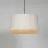 GT5 Pendant Light - Natural Ribbon, Black Canopy