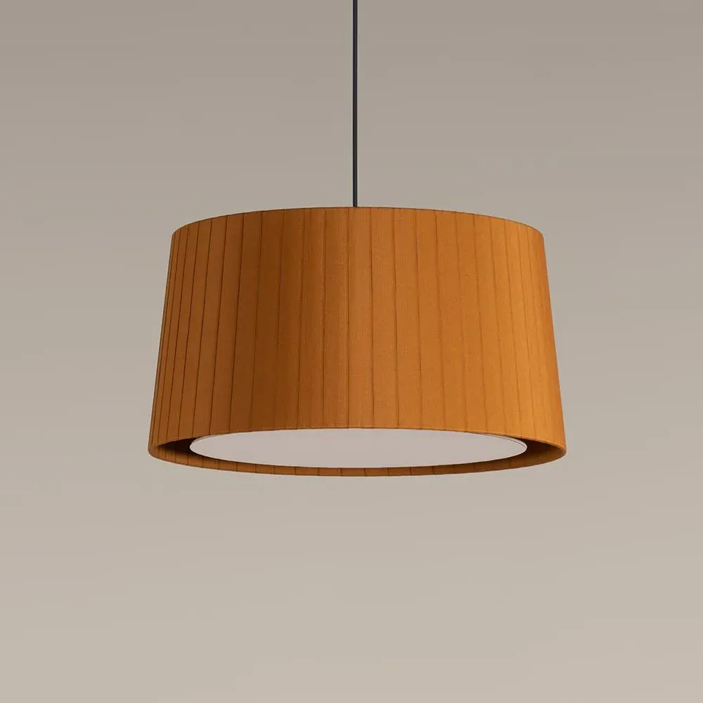 GT6 Pendant Light Dual Source - Natural, Black Canopy