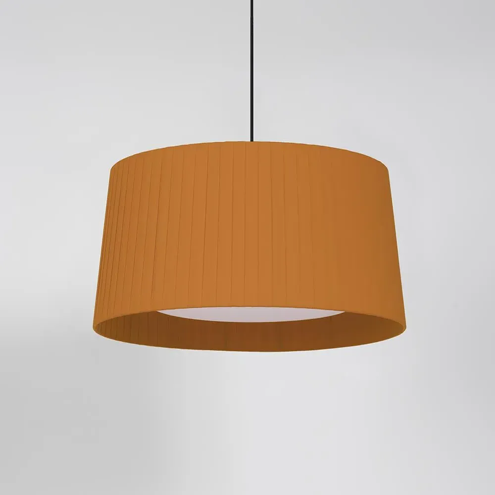 Oversized Pendant Light - Mustard, Fabric