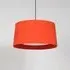 Oversized Pendant Light - Red-Amber, Fabric