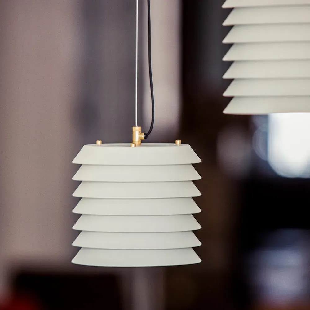 Pendant Light with Disc Design - Nude Rose, Metal