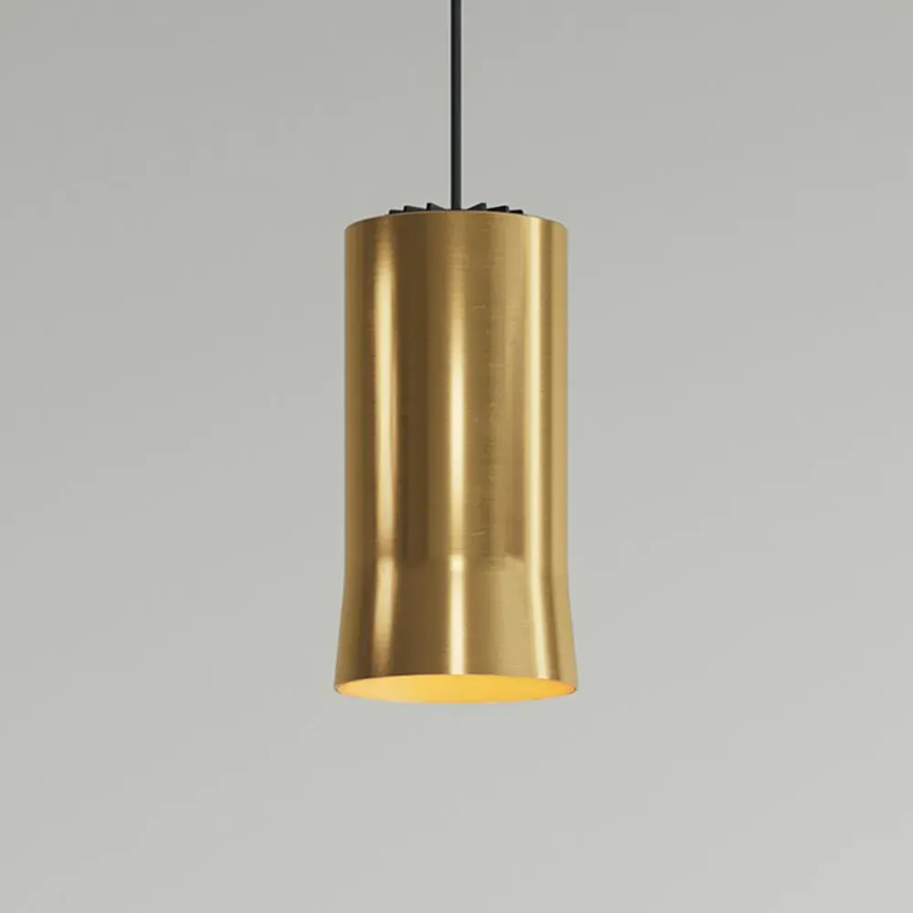 Simple Pendant Light with LED - Brass