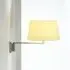 Swing Arm Wall Lamp - White, Linen Shade