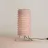 Table Lamp with Disc Design - Nude Rose, Metal
