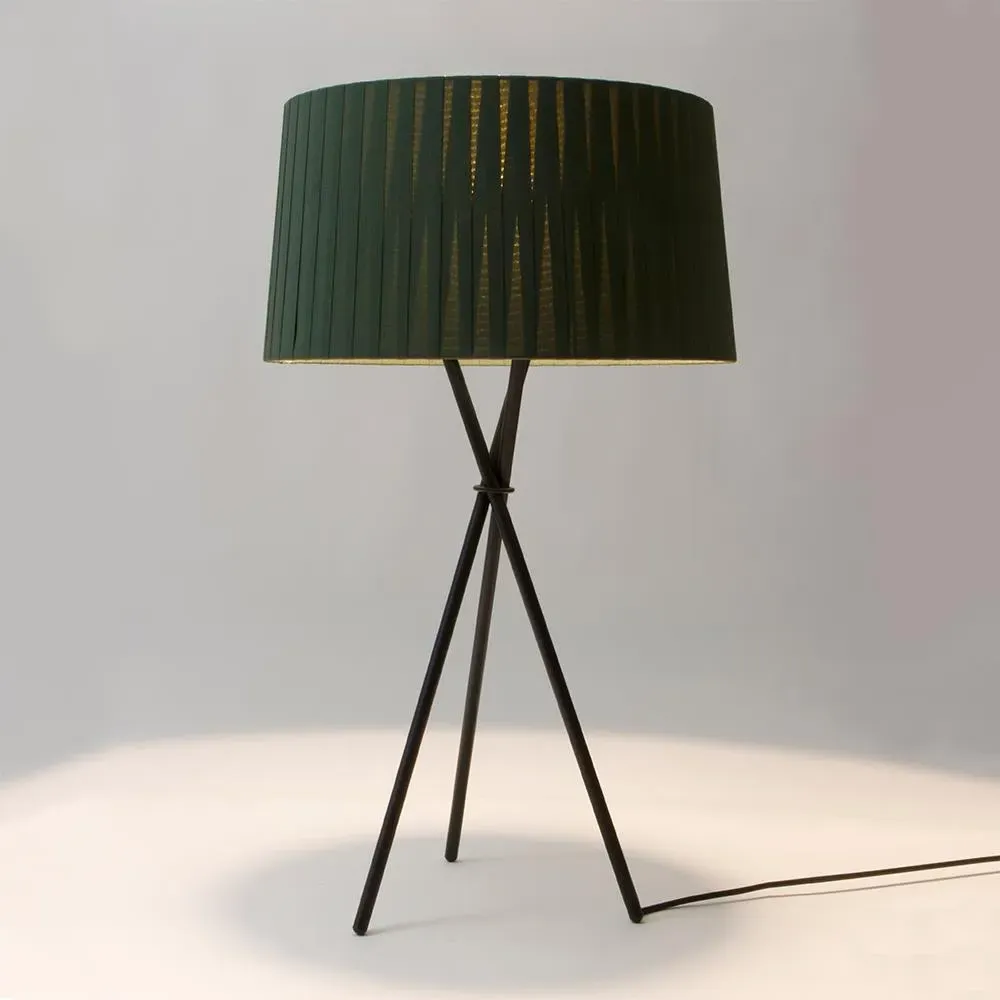 Tripod Table Lamp with Ribbon Shade - Natural