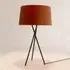 Tripod Table Lamp with Ribbon Shade - Tile