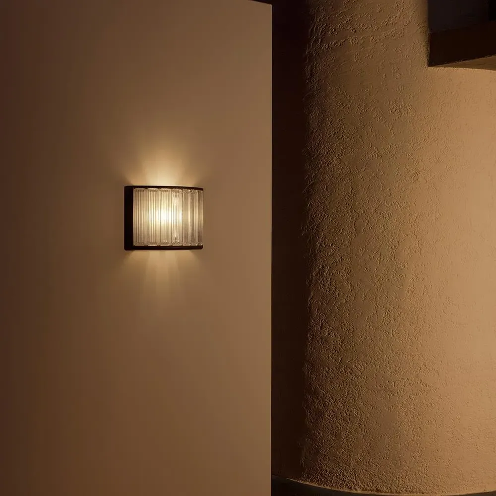 Tubular Wall Light with Glass Blocks