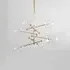 6-Arm Pendant Light - Brass, Glass