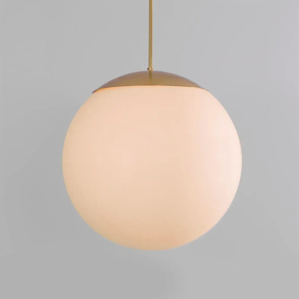 Extra Large Globe Pendant Light - Opal, Glass