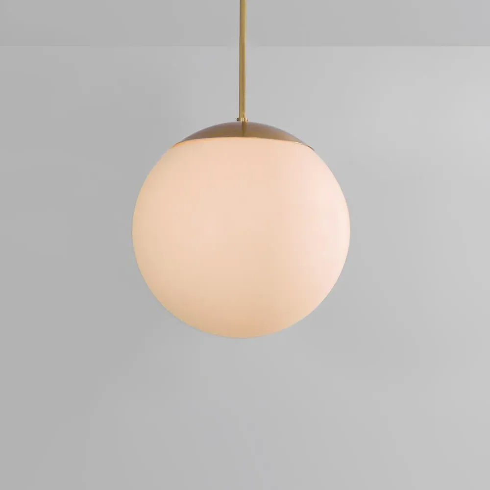 Extra Small Globe Pendant Light - Opal, Glass