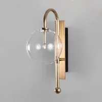 Naples Wall Sconce - Brass, Glass