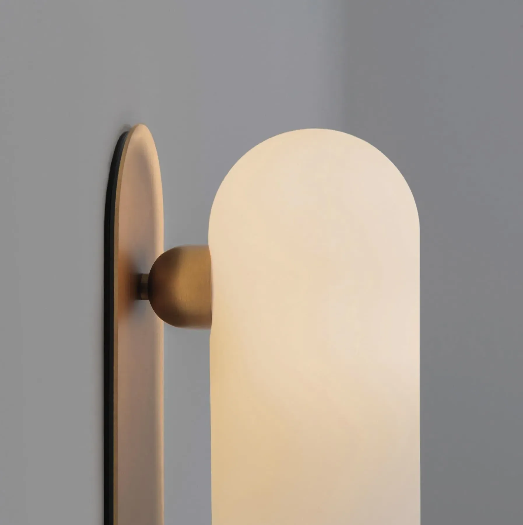 Odyssey Large Wall Light - Black Gunmetal, Brass