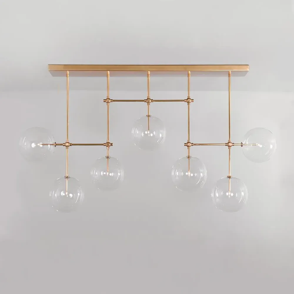 Soap B7 Large Chandelier - Brass