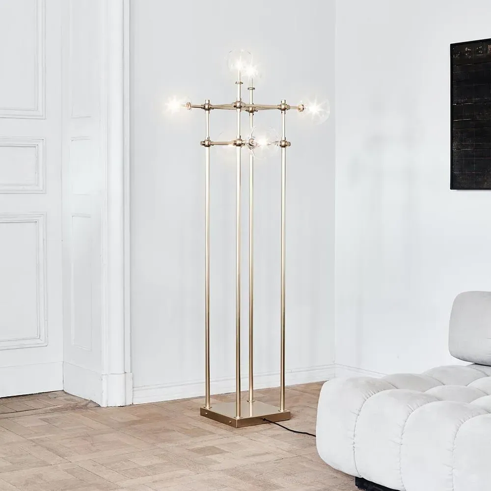 Soap Floor Lamp - Brass