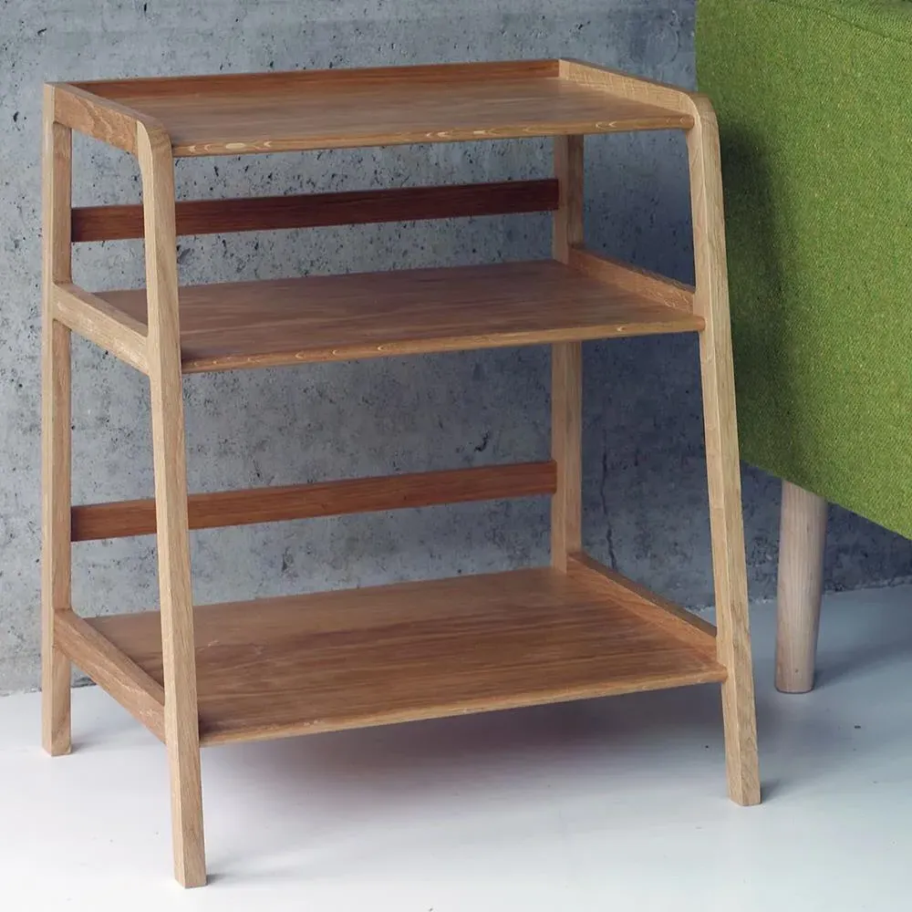 3-Shelf Side Table - Walnut, Solid Wood