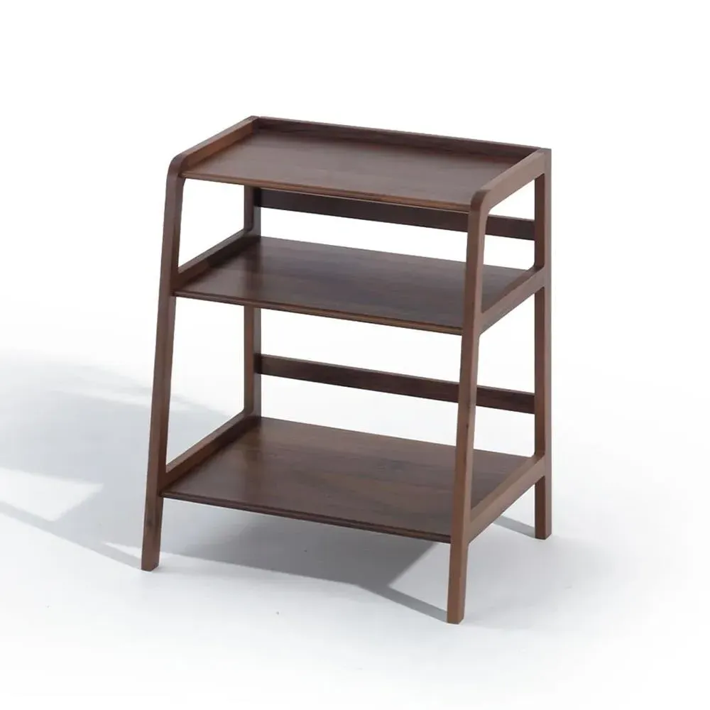 3-Shelf Side Table - Walnut, Solid Wood image