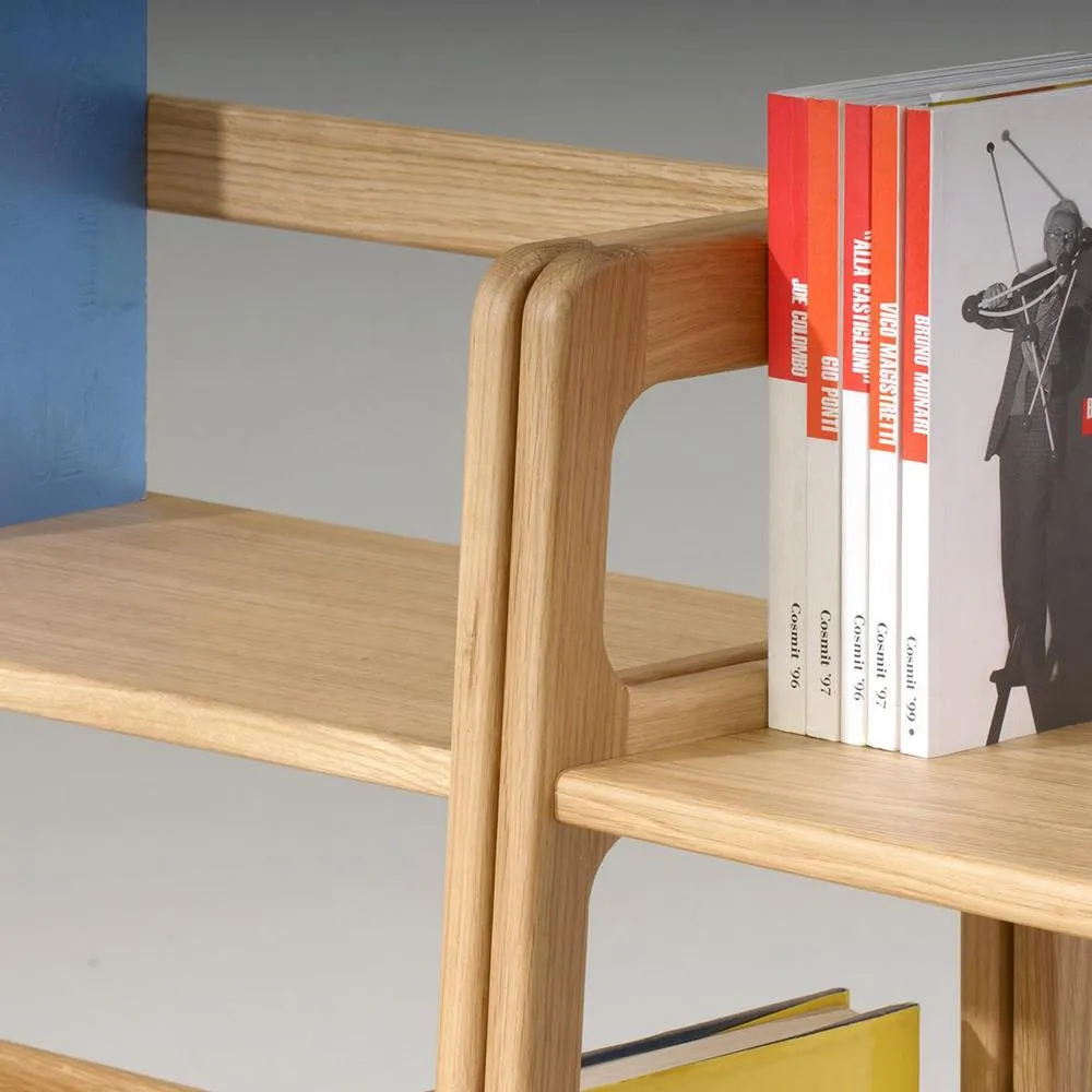 5-Shelf Shelving Unit - Walnut, Solid Wood