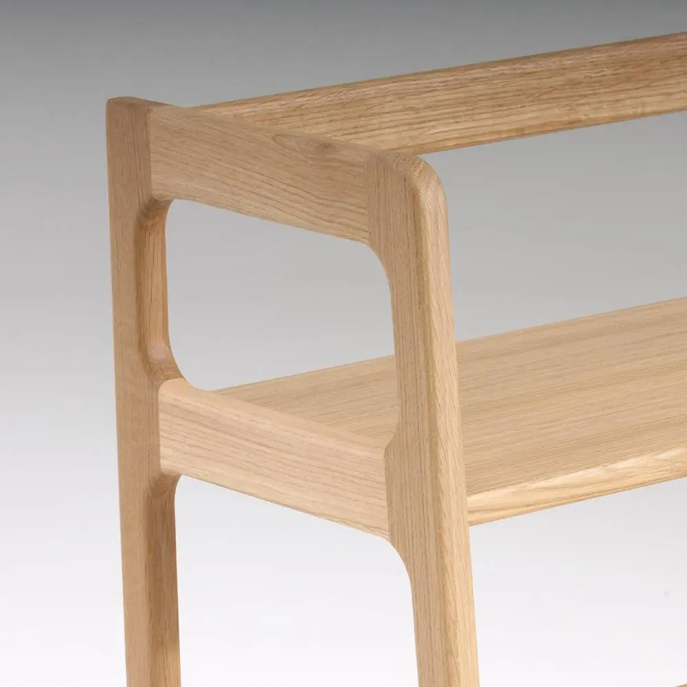 5-Shelf Shelving Unit - Walnut, Solid Wood