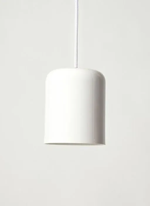 Josiah Medium Pendant Light - Grey, Bone China